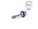 Stainless steel screws, hygienic design, low head with a...