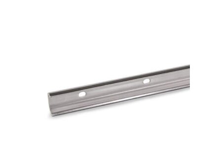 Stainless steel rails for stainless steel roller guides