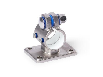Flange carriage stainless steel with 4 mounting holes