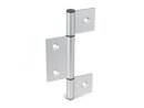 Hinges for aluminum profile surface elements, three-part...