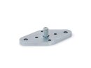 Flanges for quick release couplings GN 1050 and pins GN...