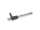 Lockable stainless steel locking pin with L handle