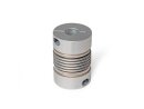 Metal bellows couplings with clamping hub