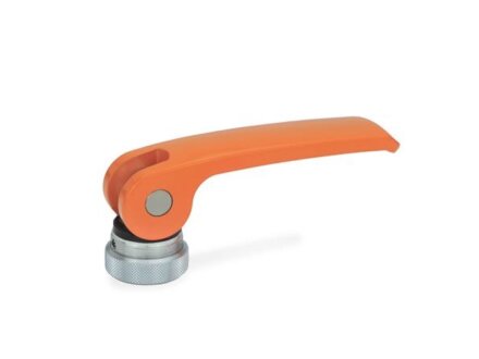 Eccentric clamp, support disc rigid or reinforced, various colors, design selectable - NEW