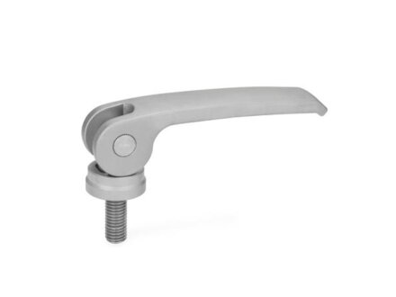 Stainless steel eccentric clamp, rigid or reinforced support disc, design selectable - NEW
