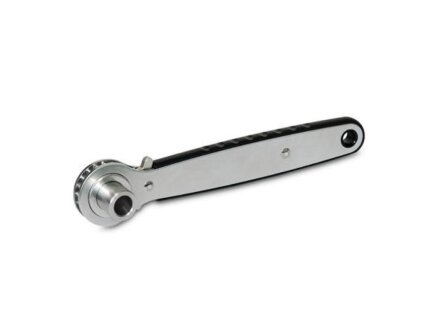 Stainless steel ratchet wrench with blind hole - Stainless steel ratchet wrench with threaded pin