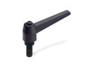Adjustable clamping lever plastic socket steel GN500 -...