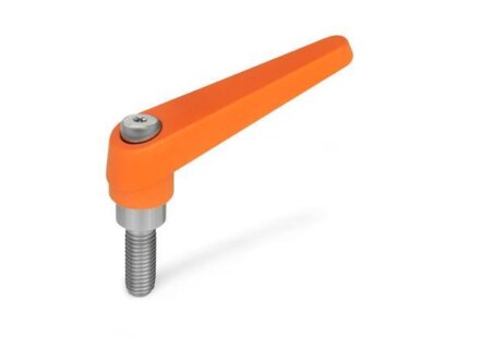 Adjustable clamping lever Zinc die-cast socket or screw stainless steel