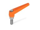 Adjustable clamping lever Zinc die-cast socket or screw...