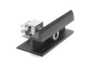 End clamp with click system (black, anodized)