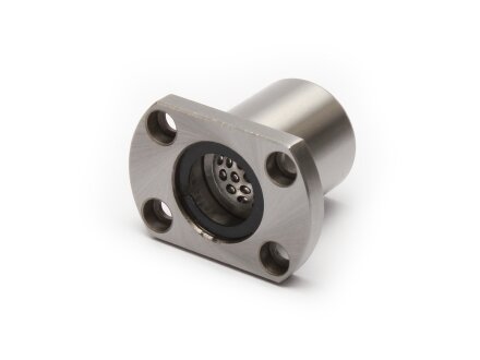 Lift bearing / shaft bearing 16mm STH16B with flat round flange for linear and rotary movement