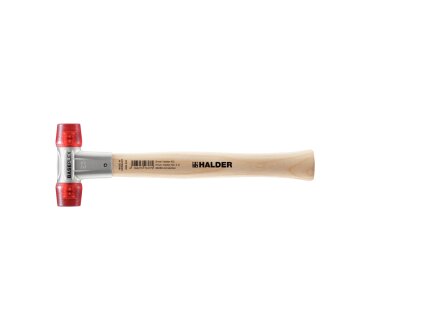 BASEPLEX soft-face mallet with zinc die cast housing and wooden handle, Ø 25, Cellulose acetate