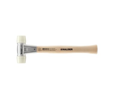 BASEPLEX soft-face mallet with zinc die cast housing and wooden handle, Ø 30, Nylon