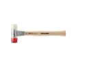 BASEPLEX soft-face mallet with zinc die cast housing and wooden handle, Ø 30, Nylon / Cellulose acetate