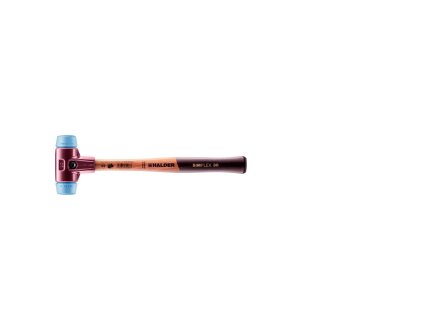 SIMPLEX soft-face mallet with cast steel housing and wooden handle, Ø 30, TPE-soft