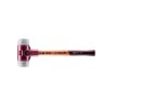 SIMPLEX soft-face mallet with cast steel housing and wooden handle, Ø 50, TPE-mid