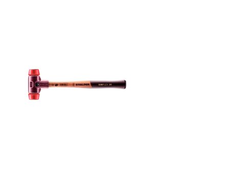 SIMPLEX soft-face mallet with cast steel housing and wooden handle, Ø 30, Plastic