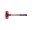 SIMPLEX soft-face mallet with cast steel housing and wooden handle, Ø 50, Plastic