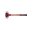 SIMPLEX soft-face mallet with cast steel housing and wooden handle, Ø 50, Superplastic