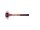 SIMPLEX soft-face mallet with cast steel housing and wooden handle, Ø 60, Superplastic