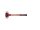 SIMPLEX soft-face mallet with cast steel housing and wooden handle, Ø 50, Nylon