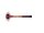 SIMPLEX soft-face mallet with cast steel housing and wooden handle, Ø 60, Nylon