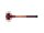 SIMPLEX soft-face mallet with cast steel housing and wooden handle, Ø 80, Nylon