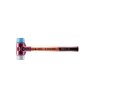 SIMPLEX soft-face mallet with cast steel housing and wooden handle, Ø 40, TPE-mid / TPE-soft