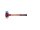 SIMPLEX soft-face mallet with cast steel housing and wooden handle, Ø 50, TPE-soft / Nylon