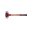 SIMPLEX soft-face mallet with cast steel housing and wooden handle, Ø 50, TPE-mid / Nylon
