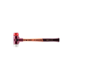 SIMPLEX soft-face mallet with cast steel housing and wooden handle, Ø 30, Plastik / Superplastic