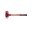 SIMPLEX soft-face mallet with cast steel housing and wooden handle, Ø 50, Plastik / Superplastic