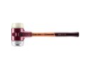 SIMPLEX soft-face mallet with cast steel housing and wooden handle, Ø 80, Nylon / Soft metal