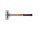 SIMPLEX soft-face mallet with aluminium housing and wooden handle, Ø 50, TPE-mid