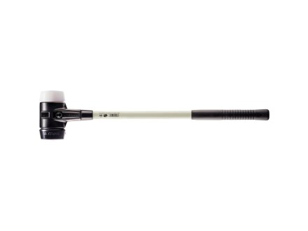 SIMPLEX-Vorschlaghammer mit verstärktem TE-Gehäuse und Fiberglasstiel, Ø 80, Stiel 700 mm Gummikomposition / Superplastik