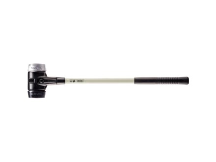 SIMPLEX-Vorschlaghammer mit verstärktem TE-Gehäuse und Fiberglasstiel, Ø 80, Stiel 700 mm Gummikomposition / Weichmetall