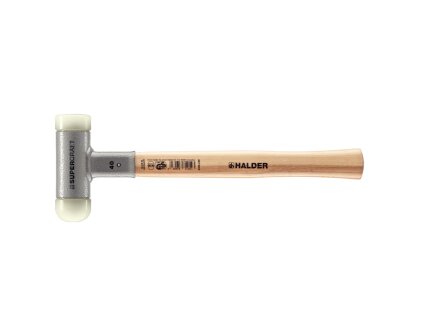 SUPERCRAFT soft-face mallet, non-rebound, with hickory handle, Ø 40, Nylon with 1 Insert round 1 Insert flat