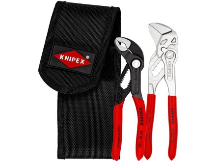 KNIPEX 00 20 72 V01 Mini-Zangenset in Werkzeuggürteltasche 1 x 86 03 150, 1 x 87 01 125 (SB-Karte/Blister)