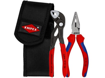 KNIPEX 00 20 72 V06 Mini-Zangenset in Werkzeuggürteltasche 1 x 08 22 145, 1 x 87 01 150