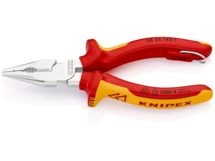 Combination pliers with fastening eyelet