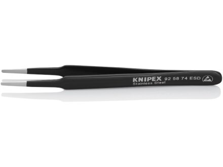 KNIPEX universal tweezers ESD stainless steel