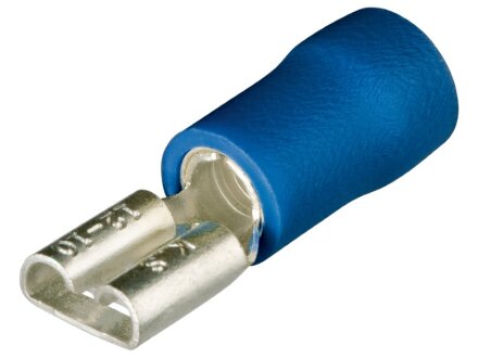 Flat receptacles blue (100x)