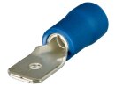Flat connector isolated blue (100x)