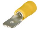 Flat connector isolated yellow (100x)