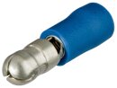 Circular connector isolated blue (100x)