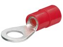 Cable lug/ring shape insulated red (200x)