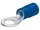 Cable lug/ring shape insulated blue (100x)