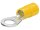 Cable lug/ring shape isolated yellow (100x)