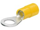 Cable lug/ring shape isolated yellow (100x)