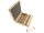 Sculptors chisel set with hornbeam handle in a wooden case, 18 pieces.